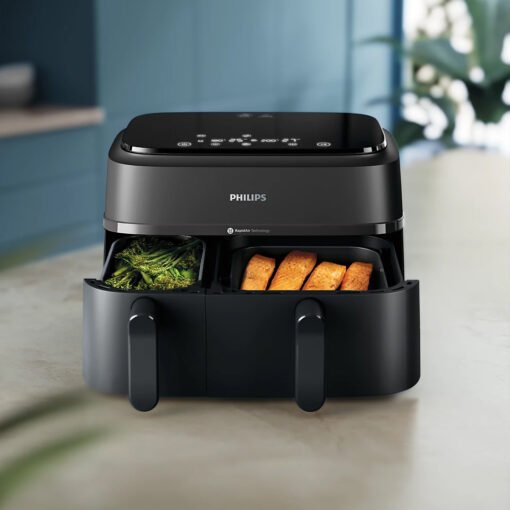 ⁦Philips Airfryer NA350 , 2750W , 9L , Double Basket⁩ - الصورة ⁦2⁩