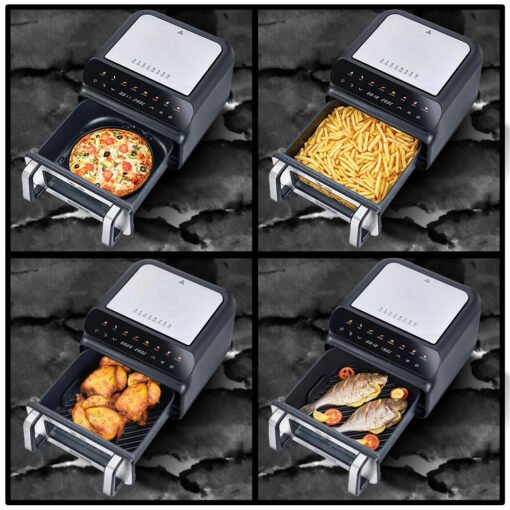 Black & Decker Airfryer PGAF105 , 10.5L , 2000W , Pizza Oven & Grill , Upper and lower heater - Image 4