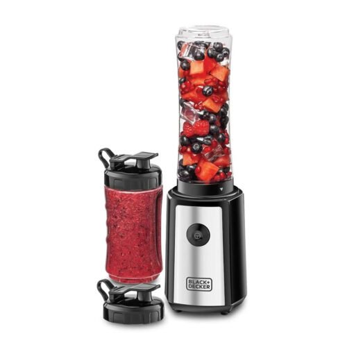 Black & Decker Sports Blender SBX300 , 2Bottles 500ml & 300ml , 300W