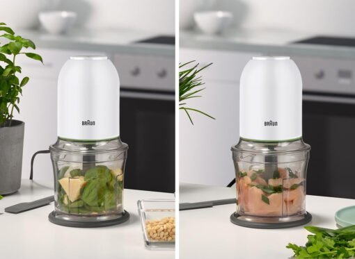 Braun Chopper CH3011WH , MultiPractic 500W , 500ml , 4 Stainless Steel Blades , White - Image 2