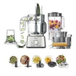 Kenwood Food Processor FDP65.880SI , 1000 Watt , Juice Extractor , Citrus Juicer , Silver