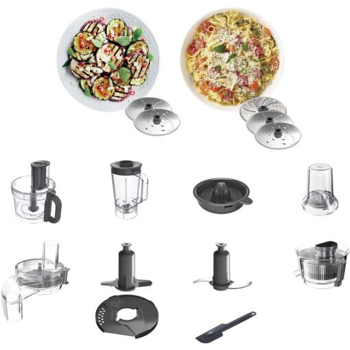 Kenwood Food Processor FDP65.880SI , 1000 Watt , Juice Extractor , Citrus Juicer , Silver - Image 3