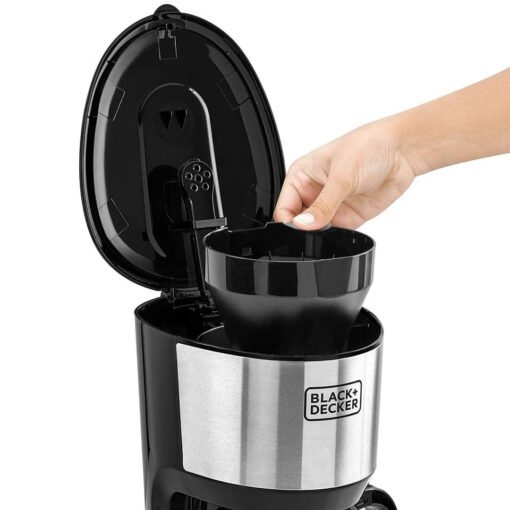 Black & Decker Coffee Maker DCM750S , 1.25L 10 Cups , Permanent Filter - Image 3