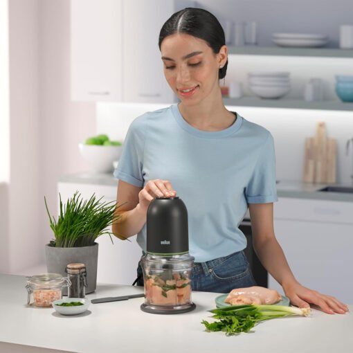 Braun Chopper CH3011BK , MultiPractic 500W , 500ml , 4 Stainless Steel Blades , Black - Image 2