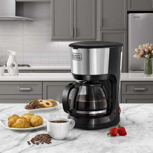 Black & Decker Coffee Maker DCM750S , 1.25L 10 Cups , Permanent Filter - Image 5