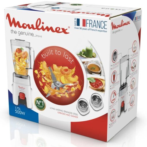 ⁦Moulinex Blender LM242B25 With 2Grinder , 1.75L Jug , 500W - Made In France⁩ - الصورة ⁦7⁩