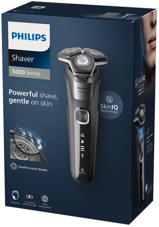 ⁦Philips Shaver S5887 , series 5000 , SkinIQ Technology , 360° Flexing heads⁩ - الصورة ⁦10⁩