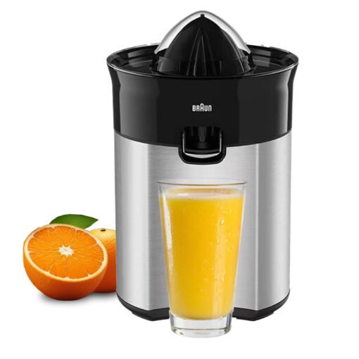 Braun Citrus and Orange Juicer CJ5050BK , 60W , Anti Drip System , Start & Stop Technology , Stainless Steel - Image 2