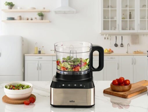 Braun Food Processor FP3235SI , 800 Watt , Juice Extractor , Citrus Juicer , Stainless Steel - Image 3