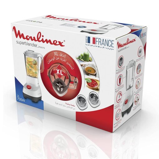 ⁦Moulinex Blender LM207125 With 2Grinder , 2L Jug , 700W - Made In France⁩ - الصورة ⁦7⁩