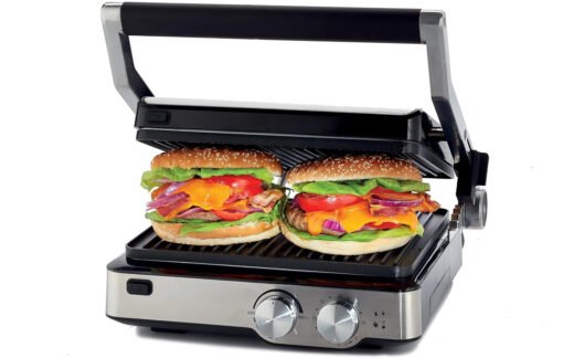 Kenwood Health Grill HGM80 , 2000W , Timer , Stainless Steel - Image 3