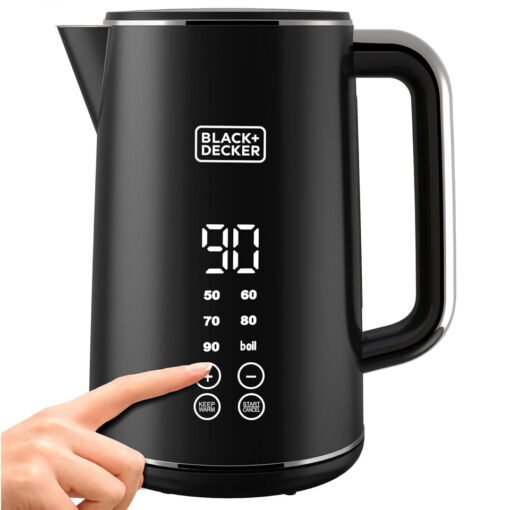 ⁦Black & Decker Digital Kettle JCD200 , 2200W , 1.7L , Touch Screen⁩ - الصورة ⁦2⁩
