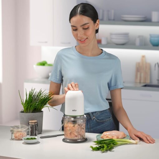 Braun Chopper CH3011WH , MultiPractic 500W , 500ml , 4 Stainless Steel Blades , White - Image 3