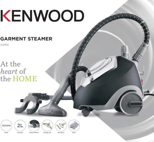 ⁦Kenwood Garment Steamer GSP65 , 1500W , Black⁩ - الصورة ⁦8⁩