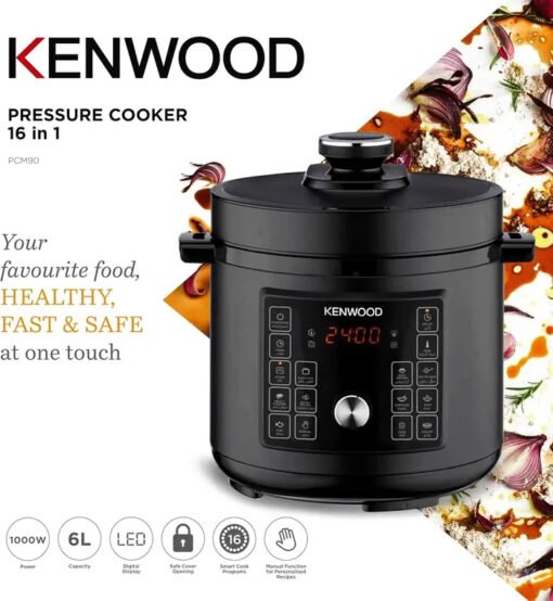 Kenwood Pressure Cooker PCM90 , 1000W , 6L - Image 6