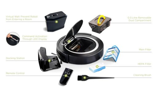 Kenwood Smart Robot Vacuum Cleaner VRP10 , Super Silent , Drop Proof Technology - Image 9