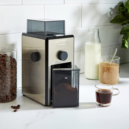 ⁦Delonghi Grinder KG89 , Burr grinding system , Stainless Steel⁩ - الصورة ⁦7⁩