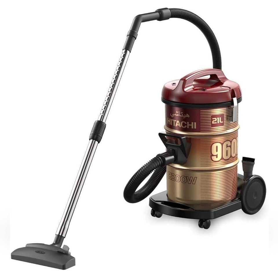 Hitachi Tank Vacuum Cleaner CV-960F , 2200W , 21L , Red - Image 2