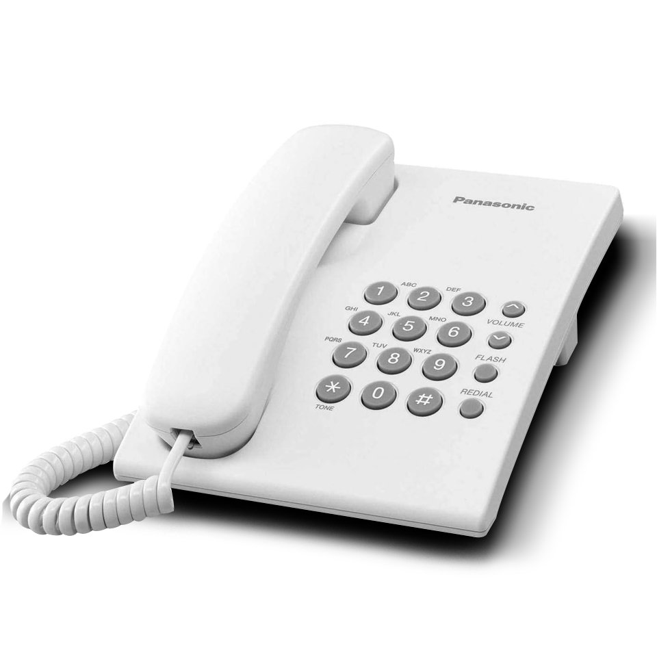 Panasonic Corded Phone KX-TS500 , White