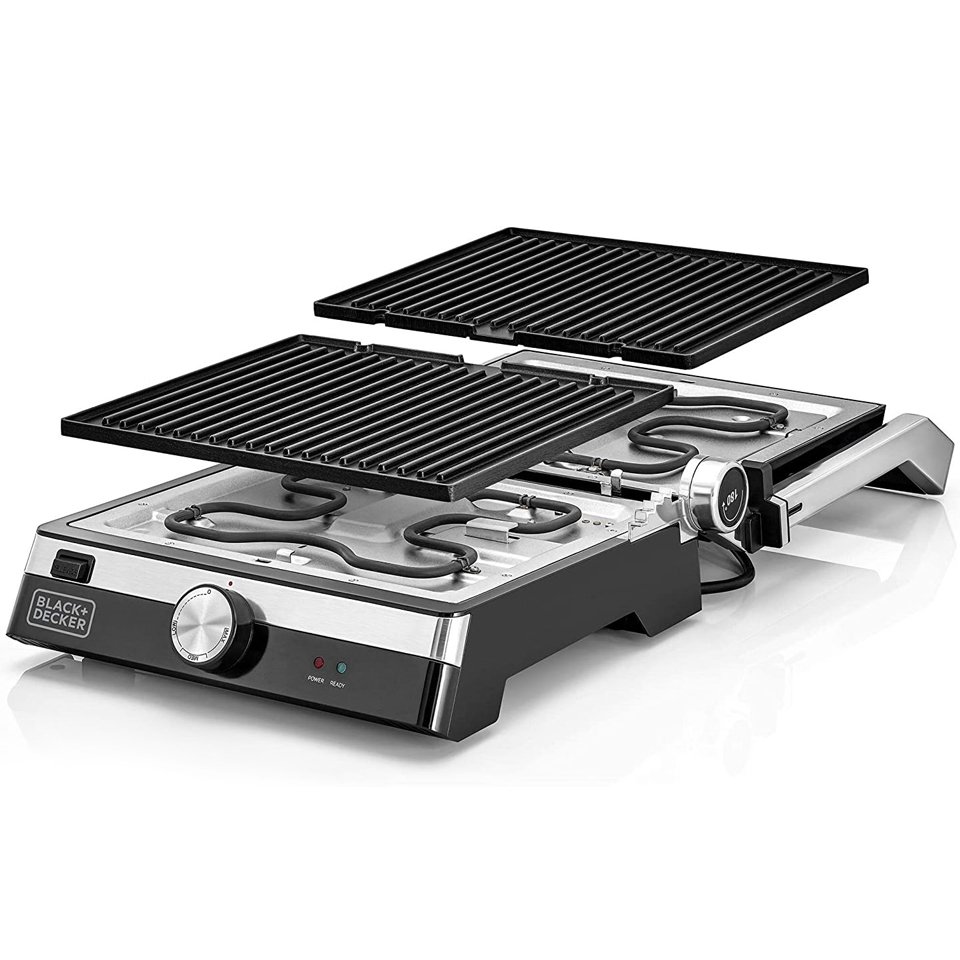 Black & Decker Contact Health Grill CG2000 , 2000W , Stainless Steel - Image 6