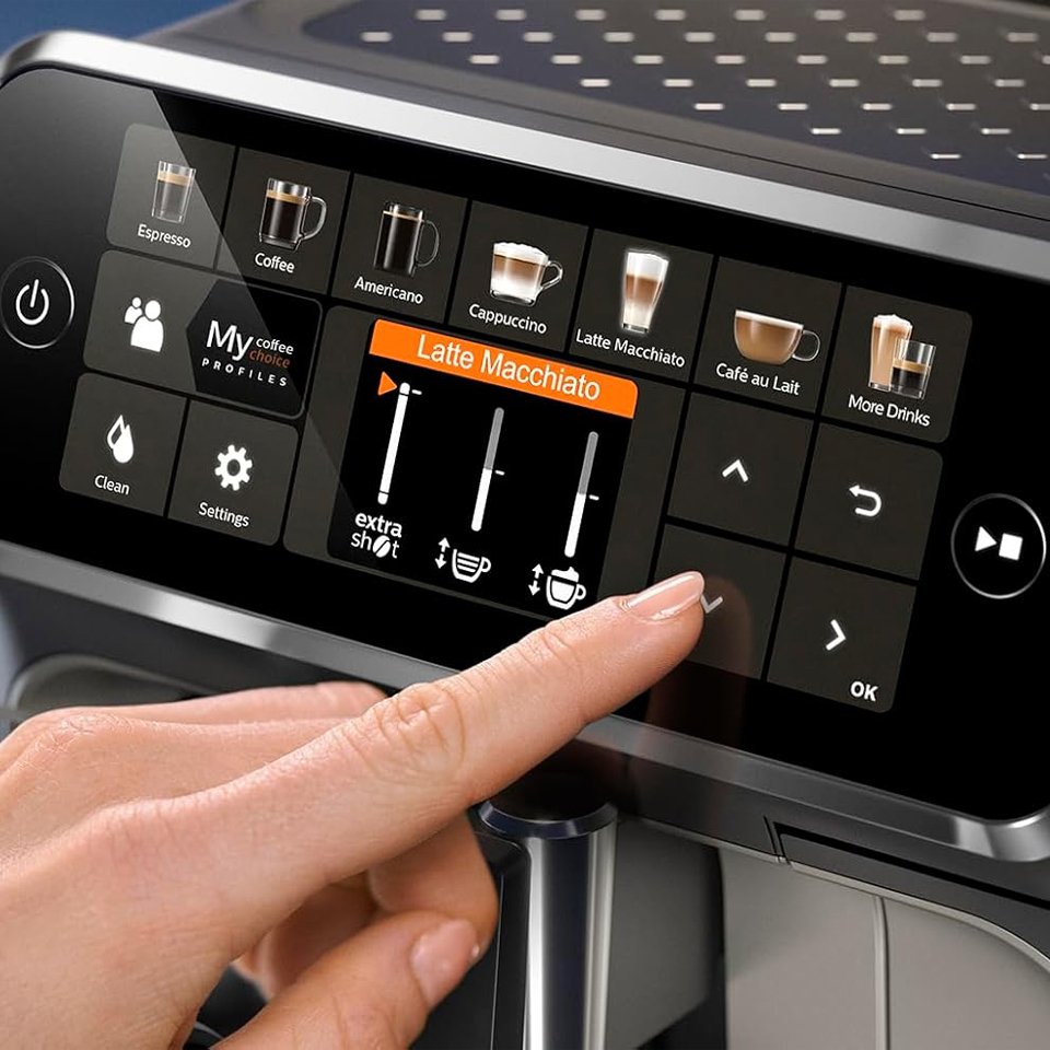 Philips Espresso Machine EP5447 , 15BAR , Fully automatic , with grinder - Image 4