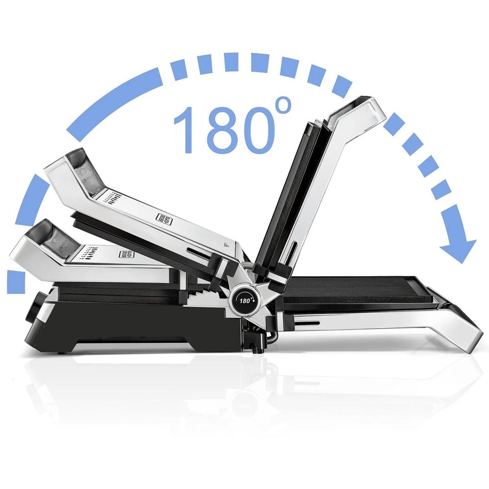 Black & Decker Contact Health Grill CG2000 , 2000W , Stainless Steel - Image 5