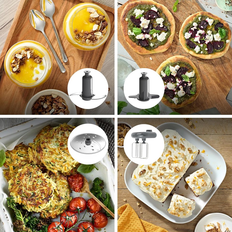 Kenwood Food Processor FDM73.980SS , 1000 Watt , OneTouch Presets , Juice Extractor , Citrus Juicer , Stainless Steel - الصورة 12