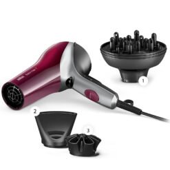 Braun Hot Air Hair Dryer HD770 , 2200W , Satin Hair 7 , Colour Saver Technology & IONTEC Technology