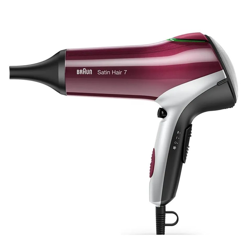 Braun Hot Air Hair Dryer HD770 , 2200W , Satin Hair 7 , Colour Saver Technology & IONTEC Technology - الصورة 2