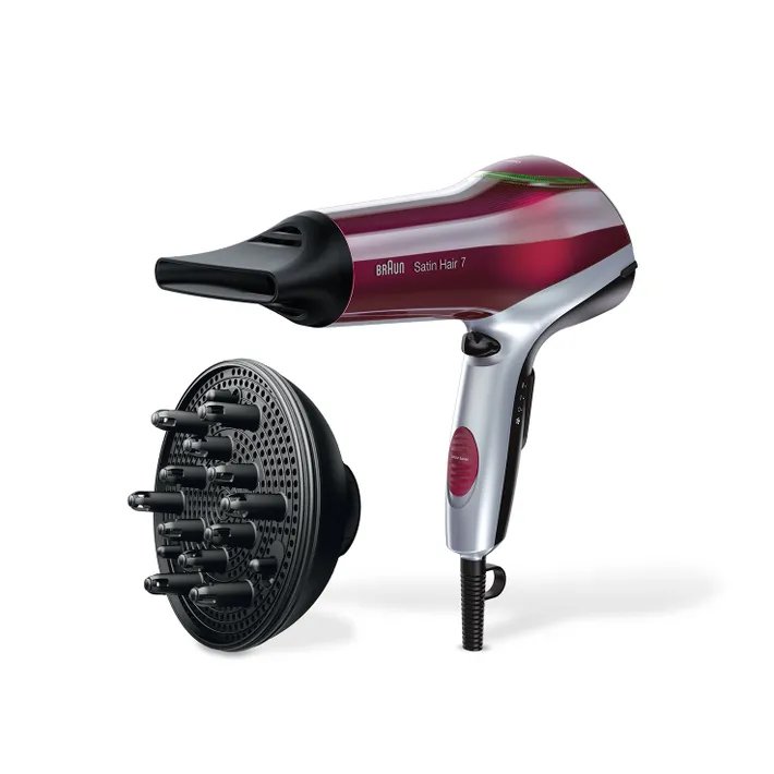 Braun Hot Air Hair Dryer HD770 , 2200W , Satin Hair 7 , Colour Saver Technology & IONTEC Technology - الصورة 3
