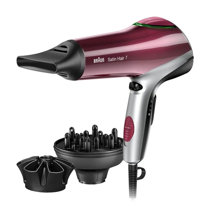 Braun Hot Air Hair Dryer HD770 , 2200W , Satin Hair 7 , Colour Saver Technology & IONTEC Technology - الصورة 4