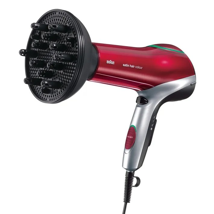 Braun Hot Air Hair Dryer HD770 , 2200W , Satin Hair 7 , Colour Saver Technology & IONTEC Technology - الصورة 5