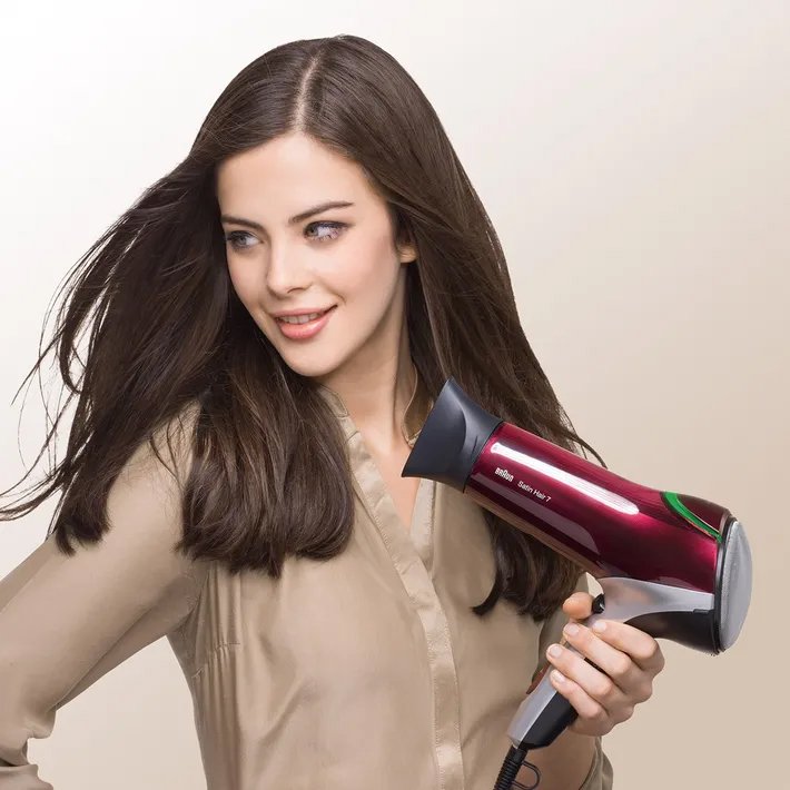 Braun Hot Air Hair Dryer HD770 , 2200W , Satin Hair 7 , Colour Saver Technology & IONTEC Technology - الصورة 7