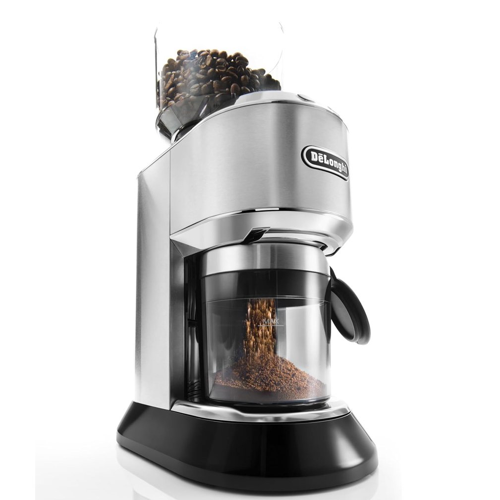 Delonghi Dedica Grinder KG521 , 150W , Burr grinding system , Stainless Steel - Image 2