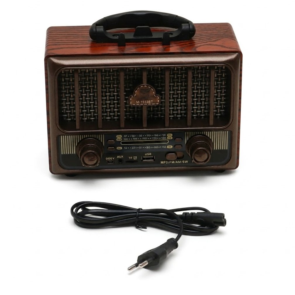 Meier Vintage Style Radio M-1933BT , USB , Bluetooth , AM/FM , Brown - Image 3