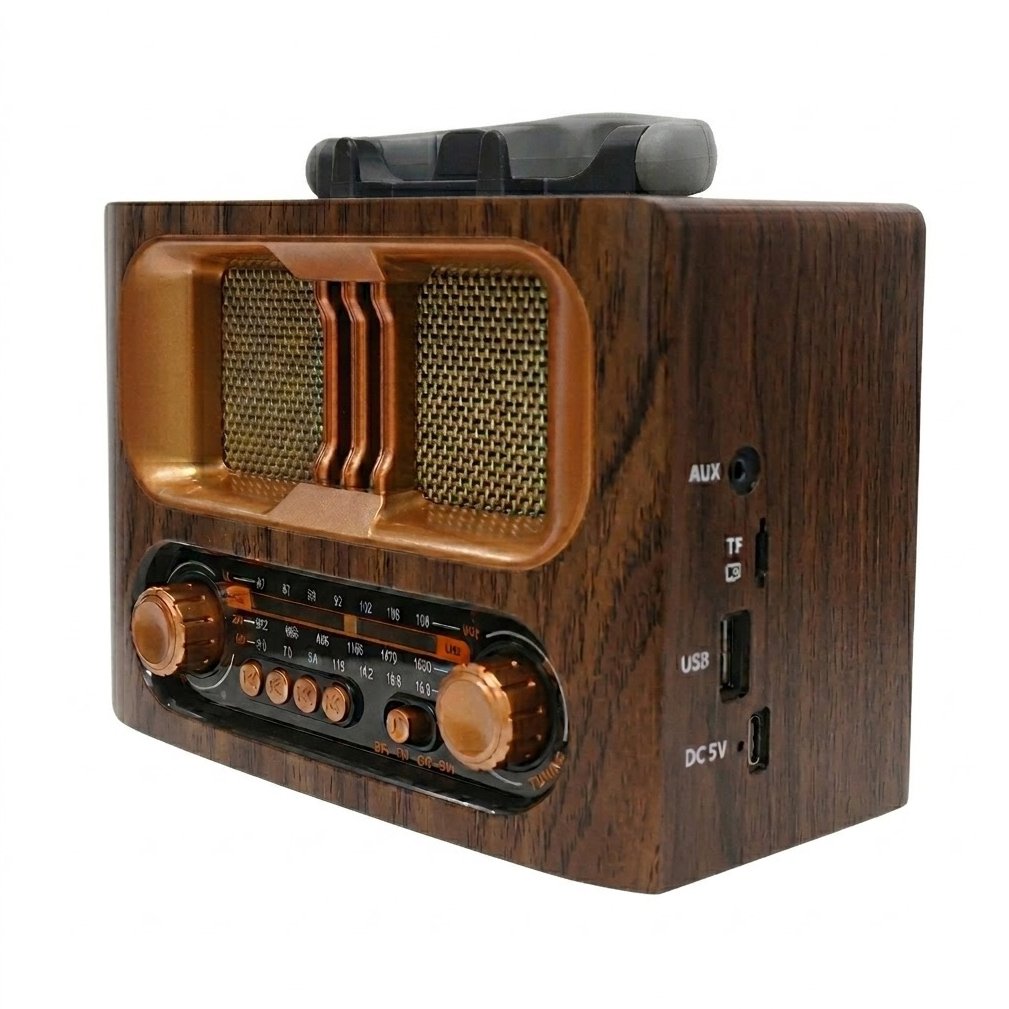 Meier Vintage Style Radio M-1931BT , AUX , USB , Bluetooth , AM/FM - Image 2