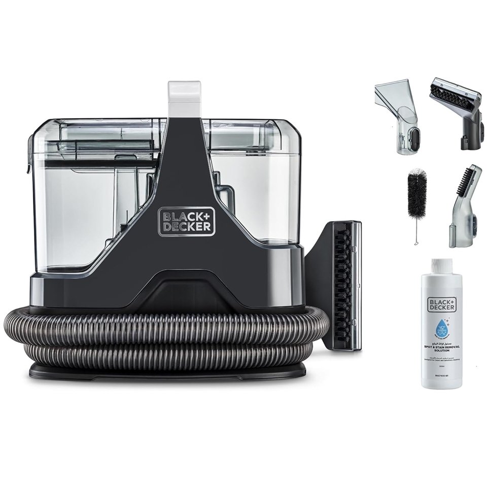 Black & Decker Spot Clean Vacuum Cleaner BHSC600 , 600W , for Carpet and Upholstery , 2 Tanks , 5in1 , Wet & Dry Cleaning - الصورة 2