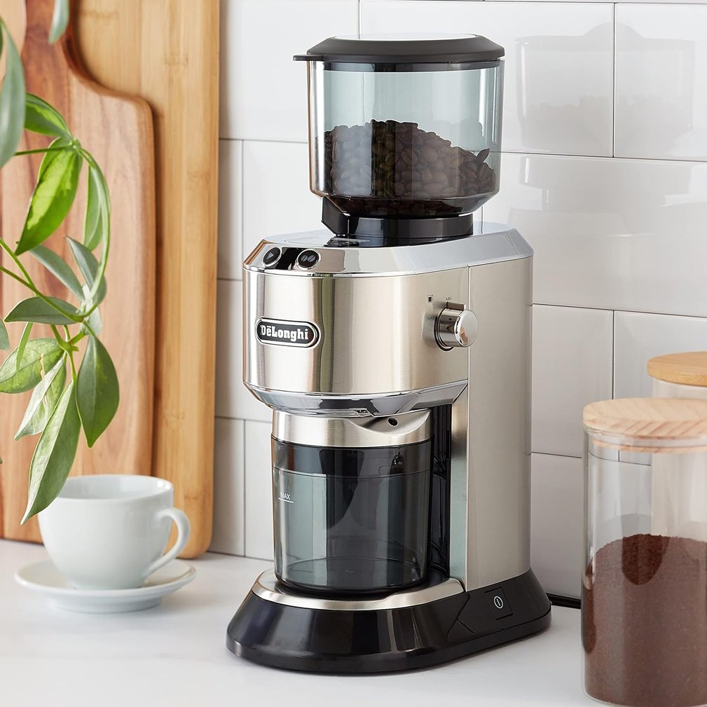 Delonghi Dedica Grinder KG521 , 150W , Burr grinding system , Stainless Steel - Image 5