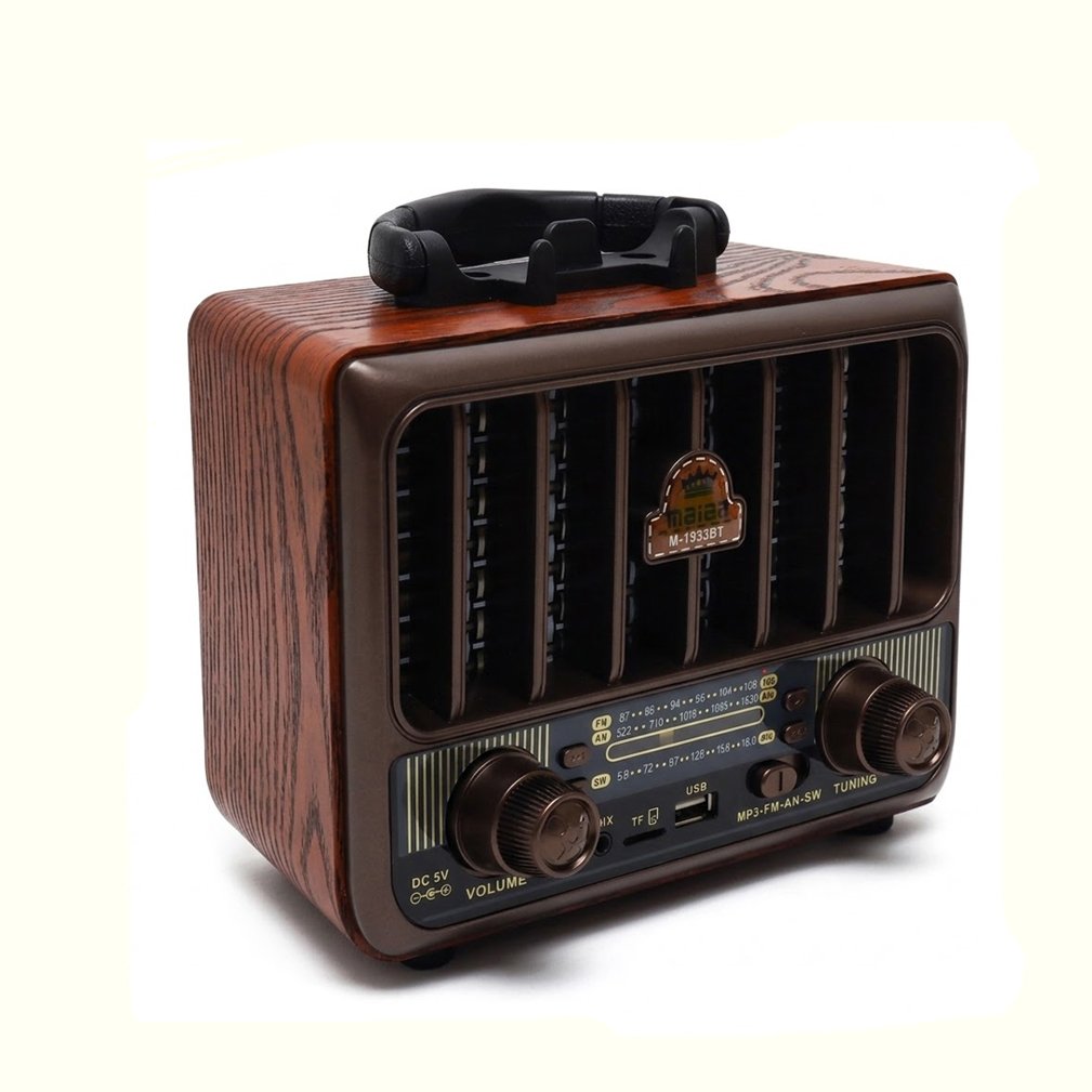 Meier Vintage Style Radio M-1933BT , USB , Bluetooth , AM/FM , Brown - Image 2