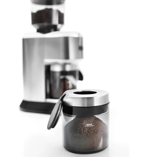 Delonghi Dedica Grinder KG521 , 150W , Burr grinding system , Stainless Steel - Image 4