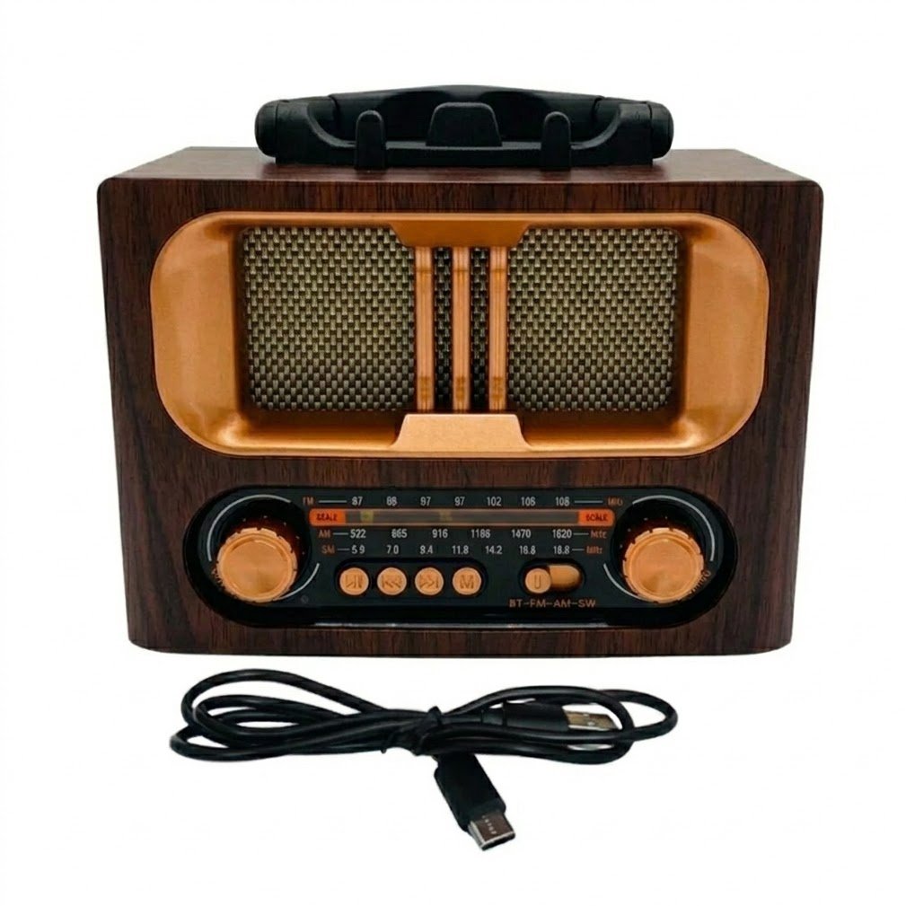 Meier Vintage Style Radio M-1931BT , AUX , USB , Bluetooth , AM/FM - Image 3
