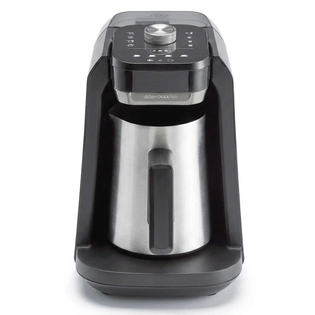 Arzum OKKA Coffee Maker Rich Pro Plus OK0038-04 , Black , Chrome - Image 2